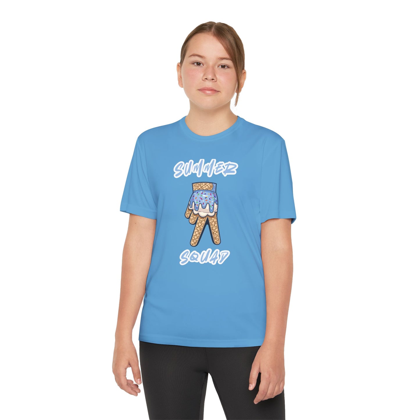 Custom Youth Summer Squad Ice Cream Drip Competitor Tee