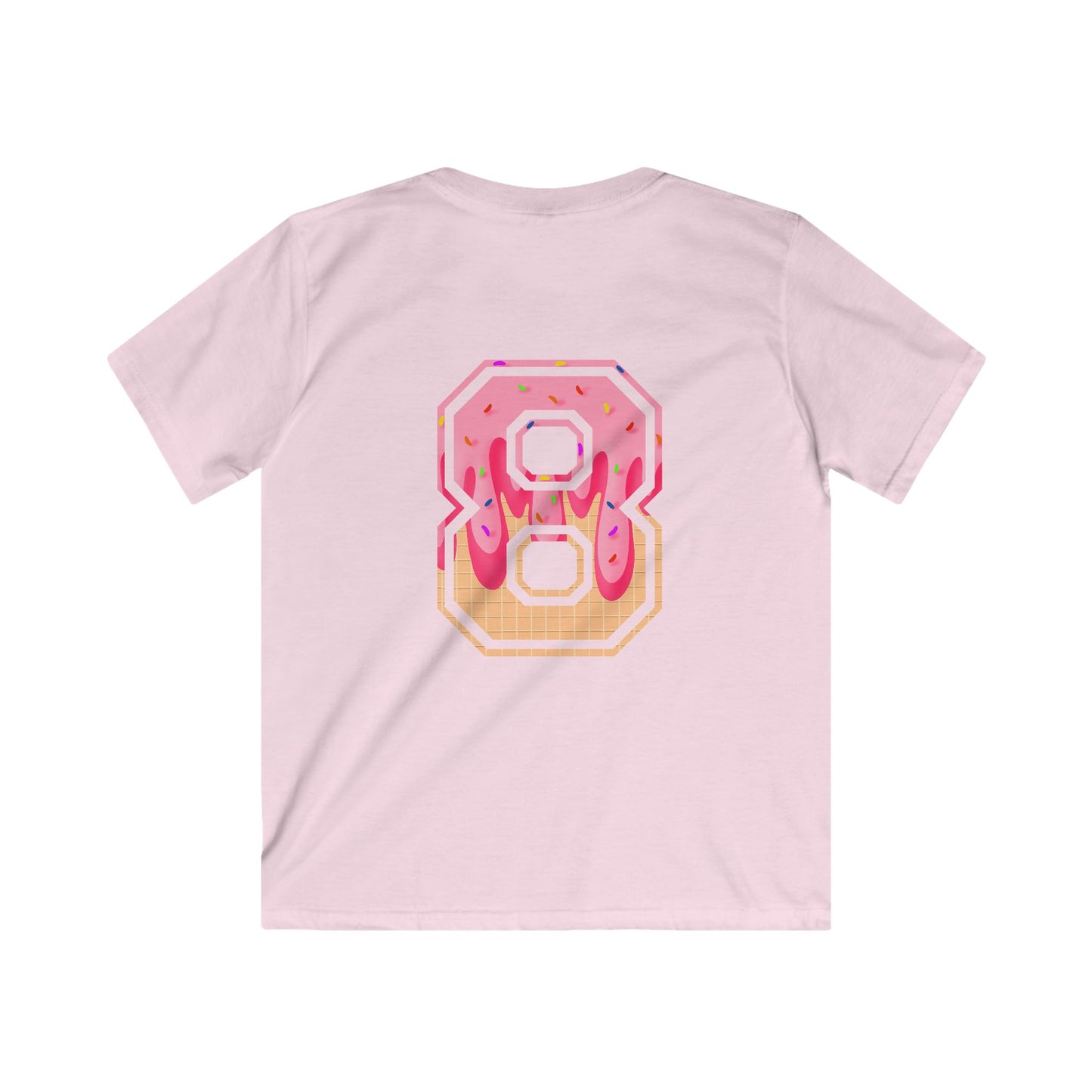 Doubles & Bubbles Youth Tee - Customizable with Ice Cream Drip Number