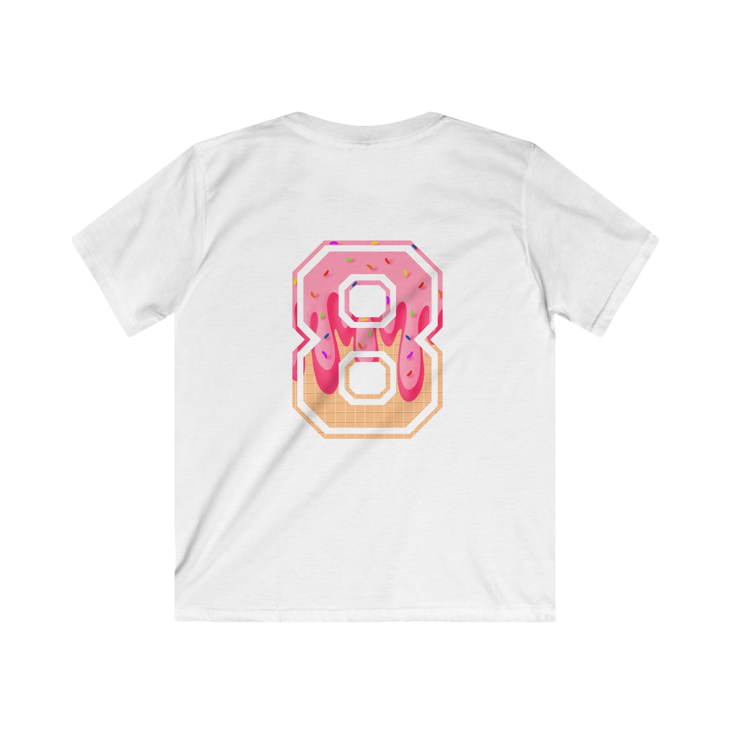 Doubles & Bubbles Youth Tee - Customizable with Ice Cream Drip Number