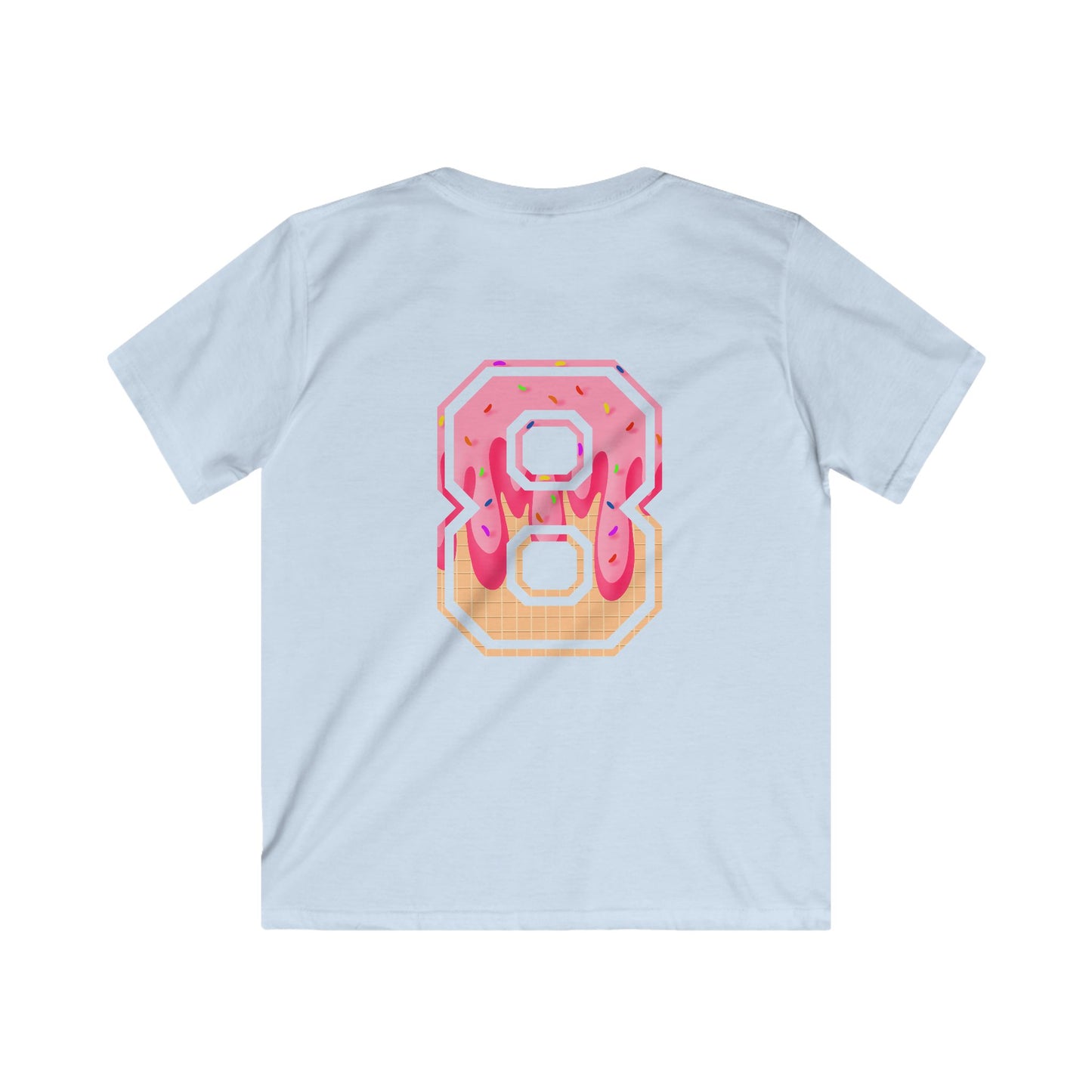 Doubles & Bubbles Youth Tee - Customizable with Ice Cream Drip Number