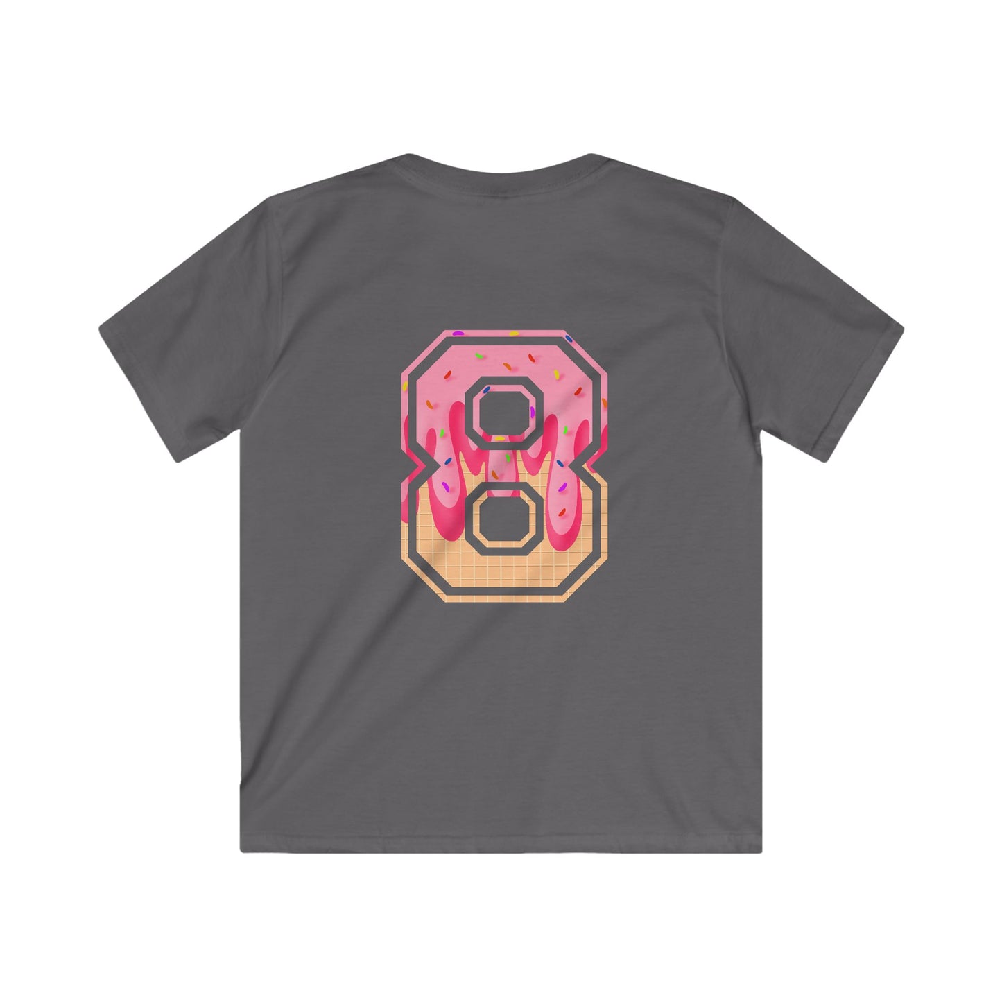 Doubles & Bubbles Youth Tee - Customizable with Ice Cream Drip Number