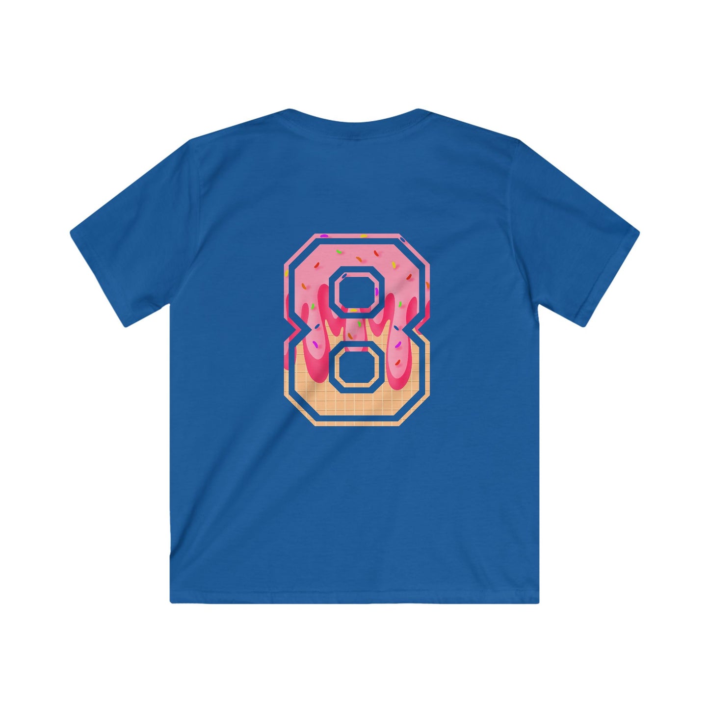 Doubles & Bubbles Youth Tee - Customizable with Ice Cream Drip Number