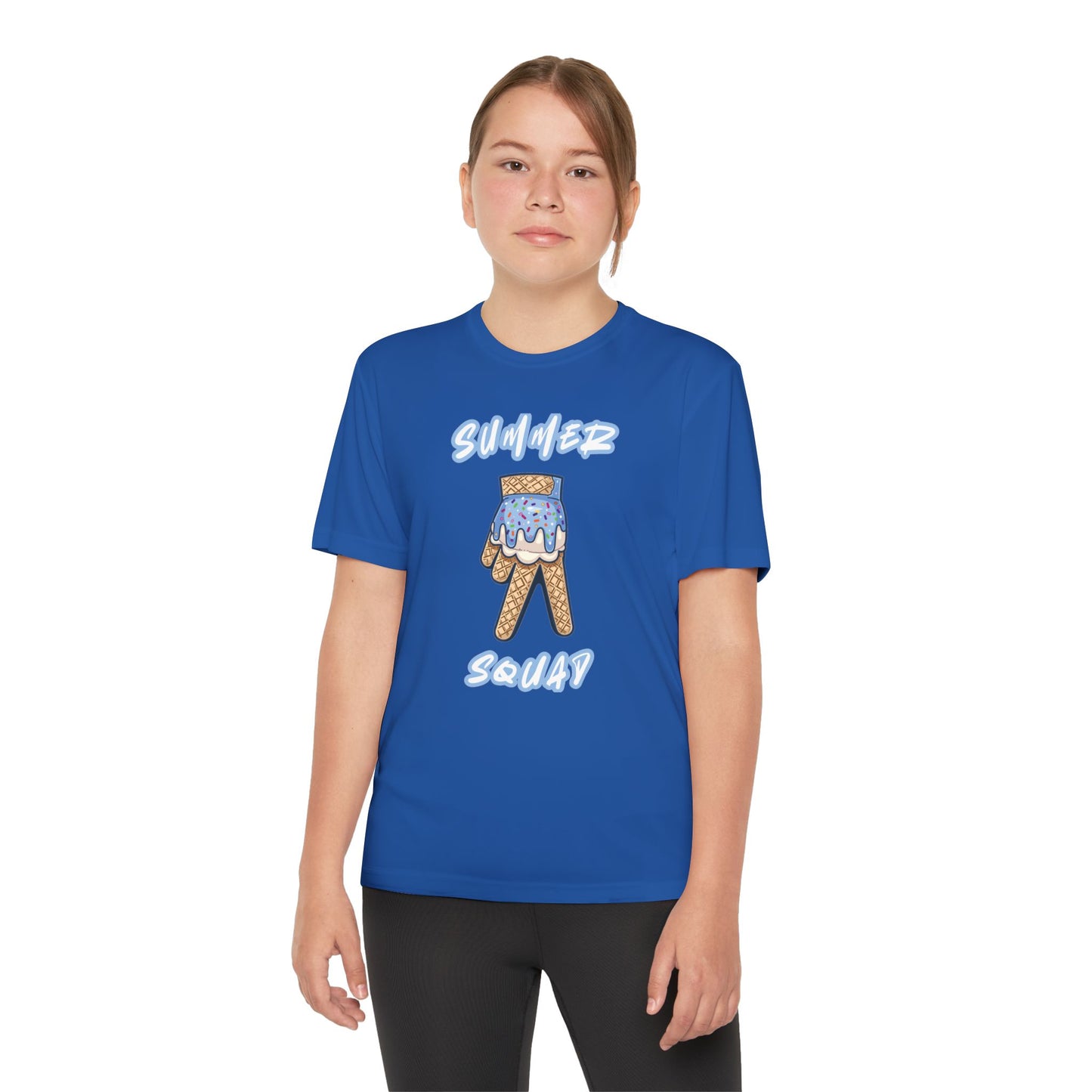 Custom Youth Summer Squad Ice Cream Drip Competitor Tee