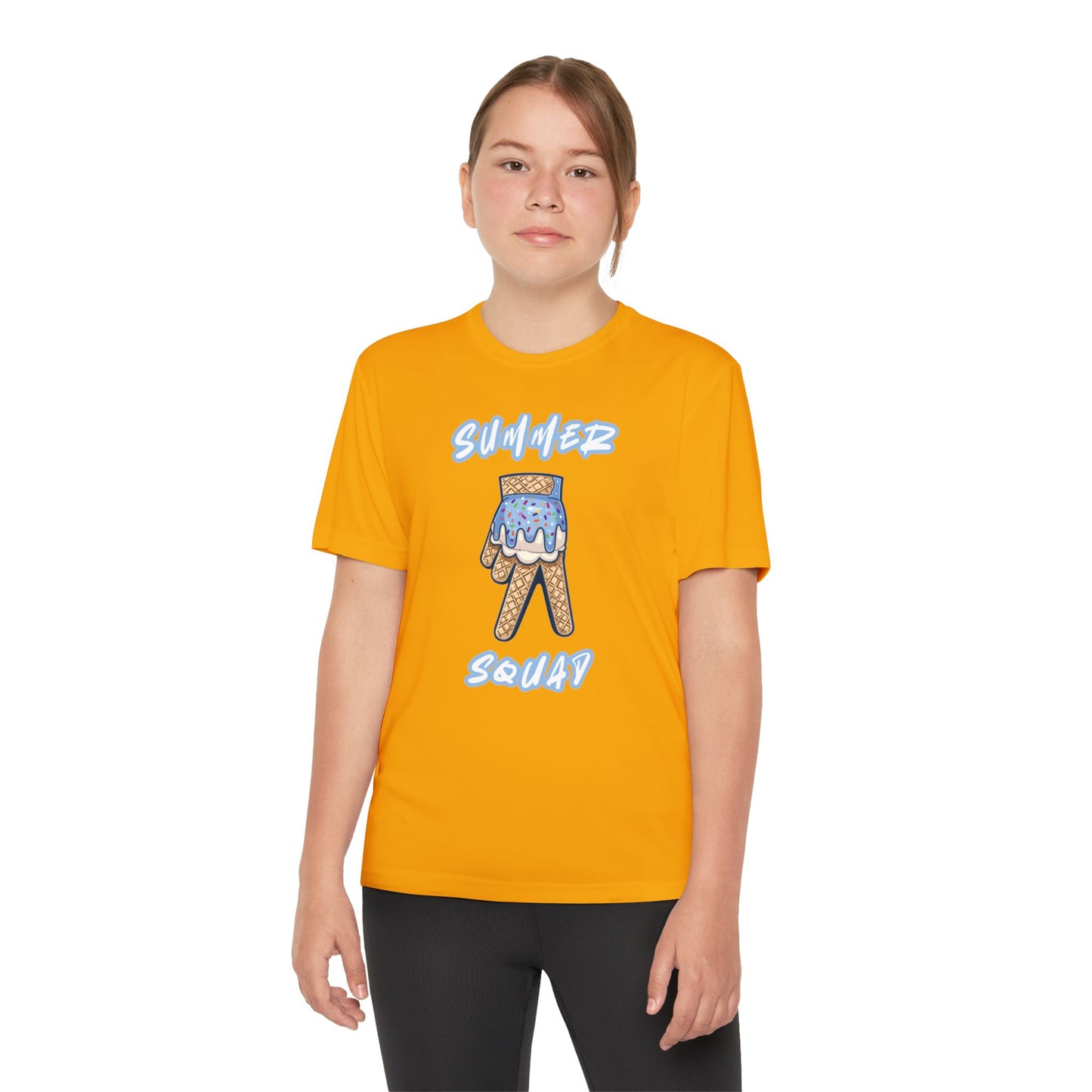 Custom Youth Summer Squad Ice Cream Drip Competitor Tee