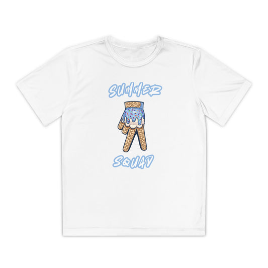 Custom Youth Summer Squad Ice Cream Drip Competitor Tee