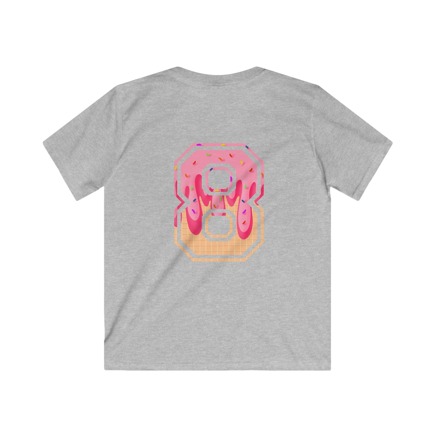 Doubles & Bubbles Youth Tee - Customizable with Ice Cream Drip Number