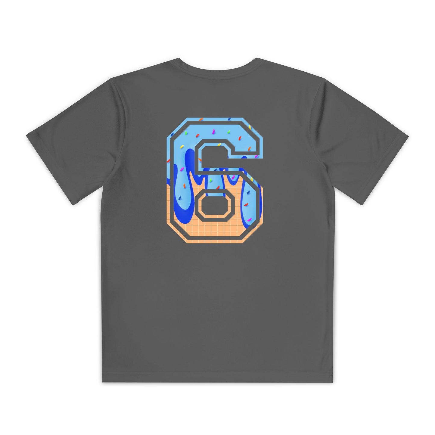 Custom Dub Drip Youth Competitor Tee with Ice Cream Drip Number