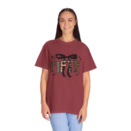 Fall Faux Embroidery T-shirt for Fifth Grade Teachers