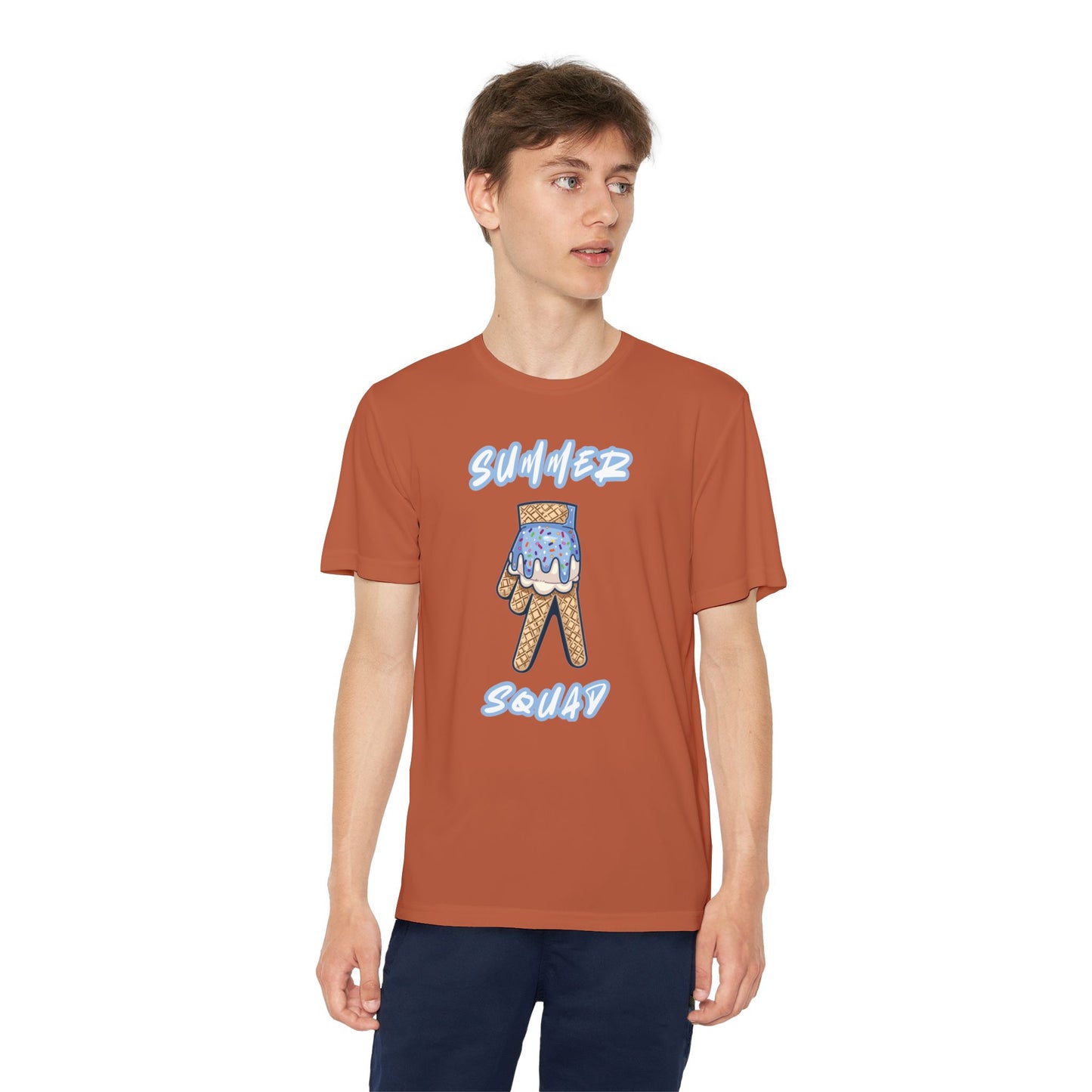 Custom Youth Summer Squad Ice Cream Drip Competitor Tee