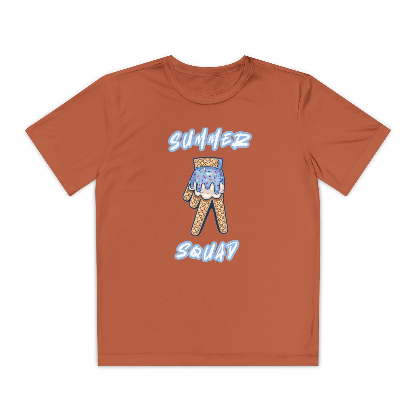 Custom Youth Summer Squad Ice Cream Drip Competitor Tee