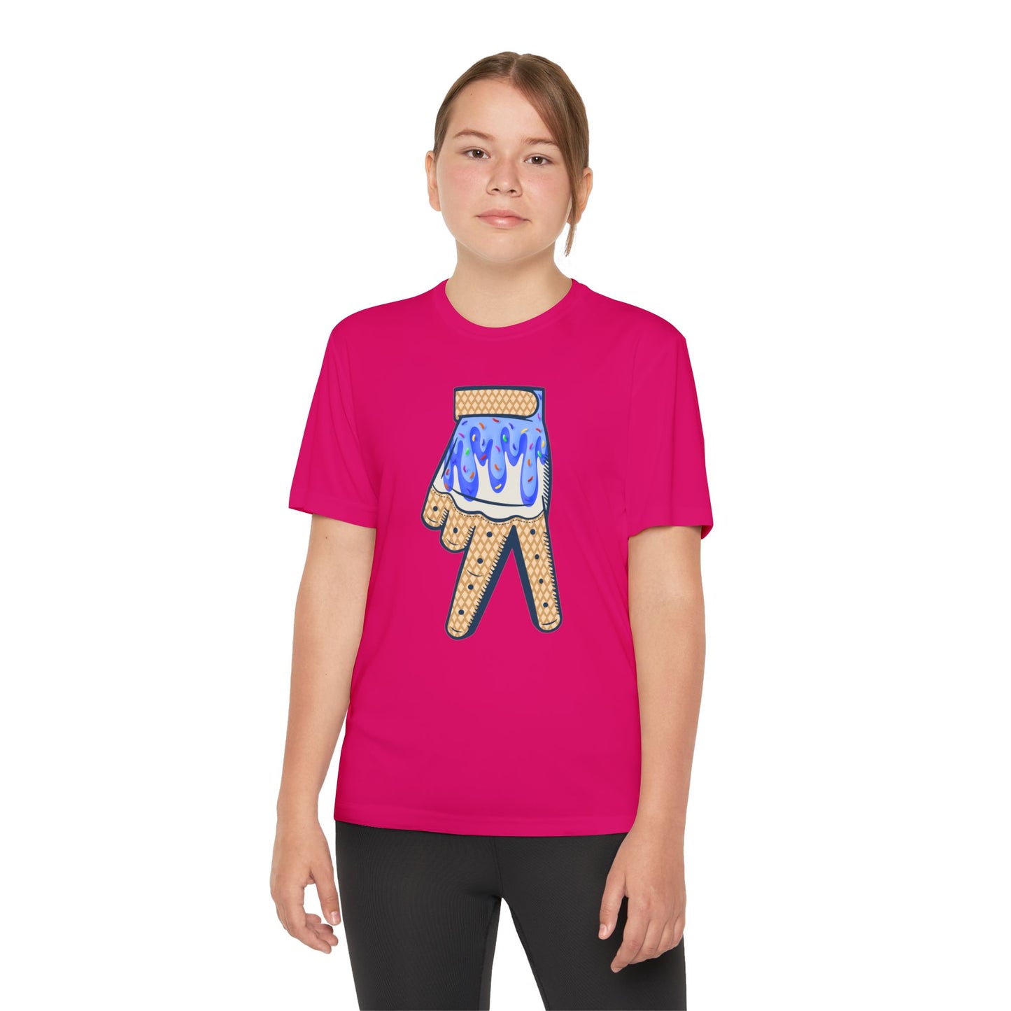 Custom Dub Drip Youth Competitor Tee with Ice Cream Drip Number