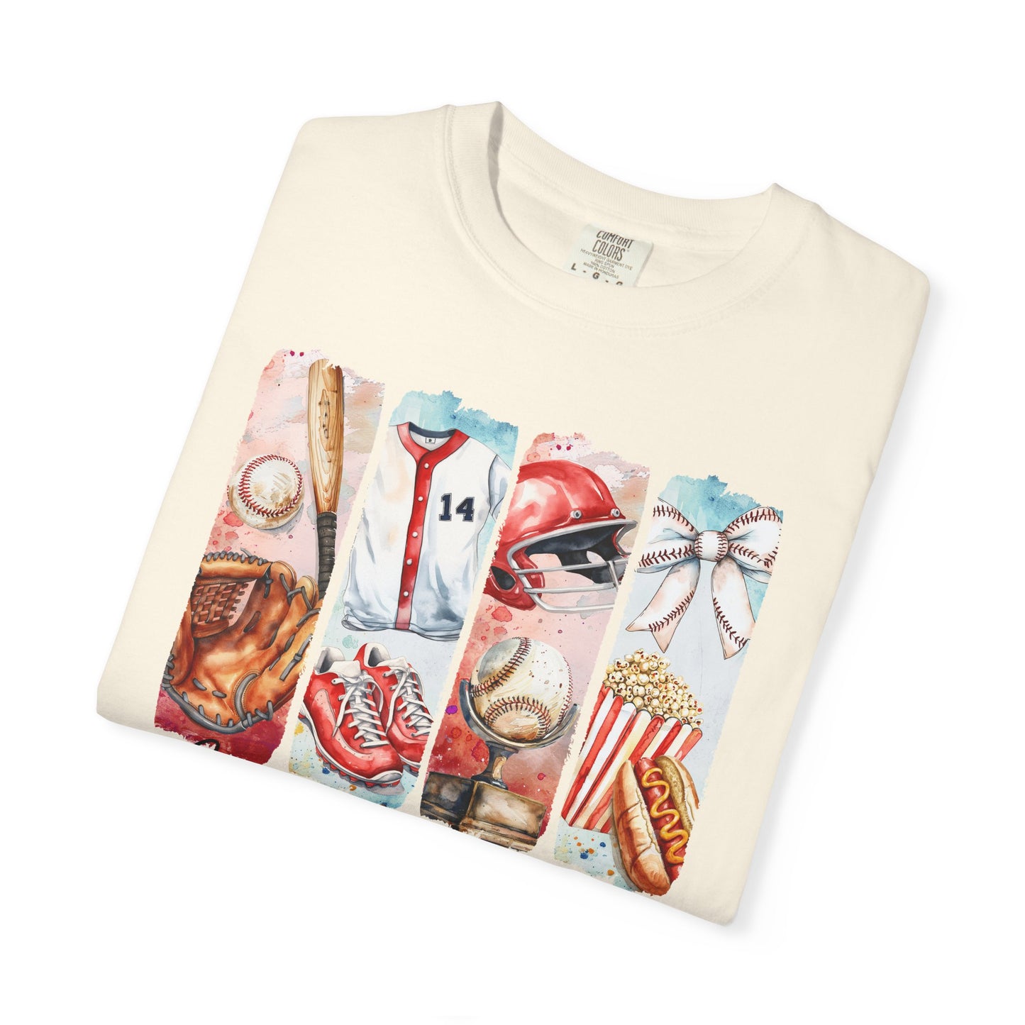 Watercolor Brushstorke Game Day Garment-Dyed T-Shirt