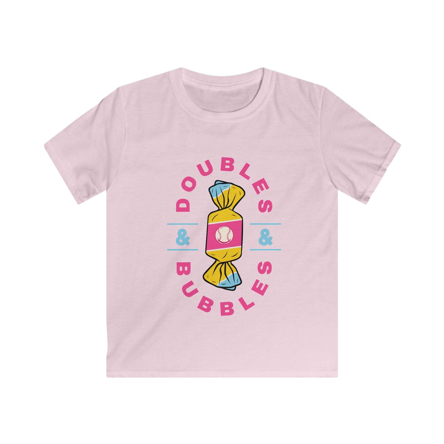 Doubles & Bubbles Youth Tee - Customizable with Ice Cream Drip Number