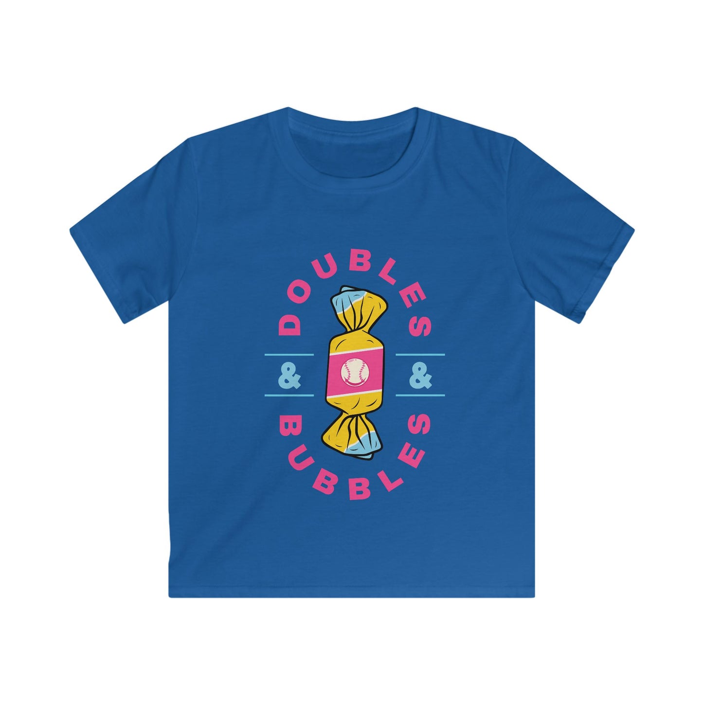 Doubles & Bubbles Youth Tee - Customizable with Ice Cream Drip Number