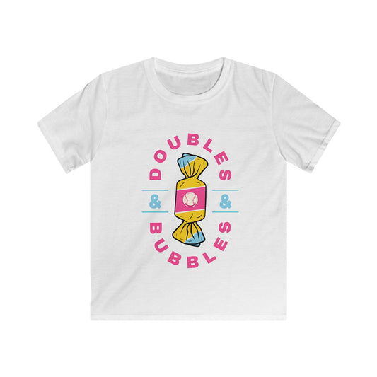 Doubles & Bubbles Youth Tee - Customizable with Ice Cream Drip Number