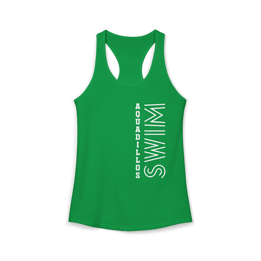 Aquadillos Vertical Varsity Tank- womens