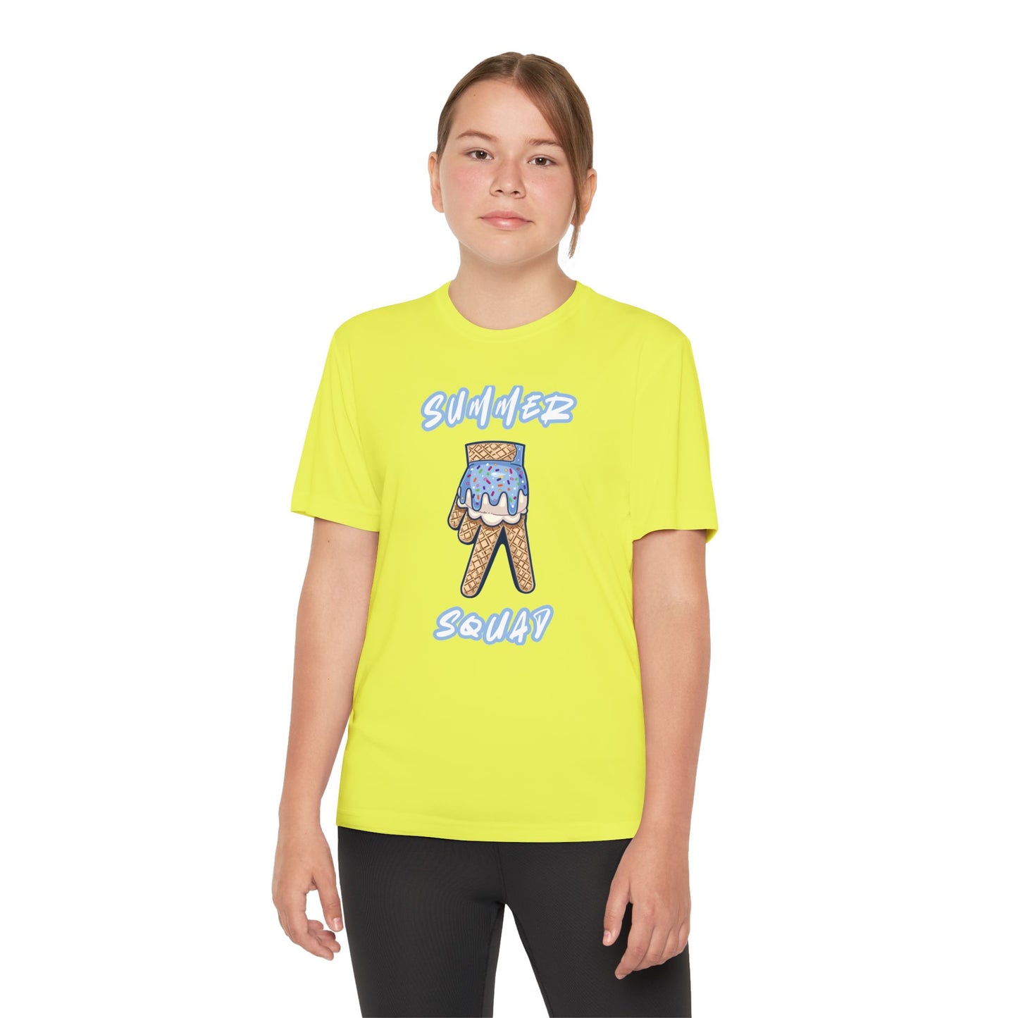 Custom Youth Summer Squad Ice Cream Drip Competitor Tee