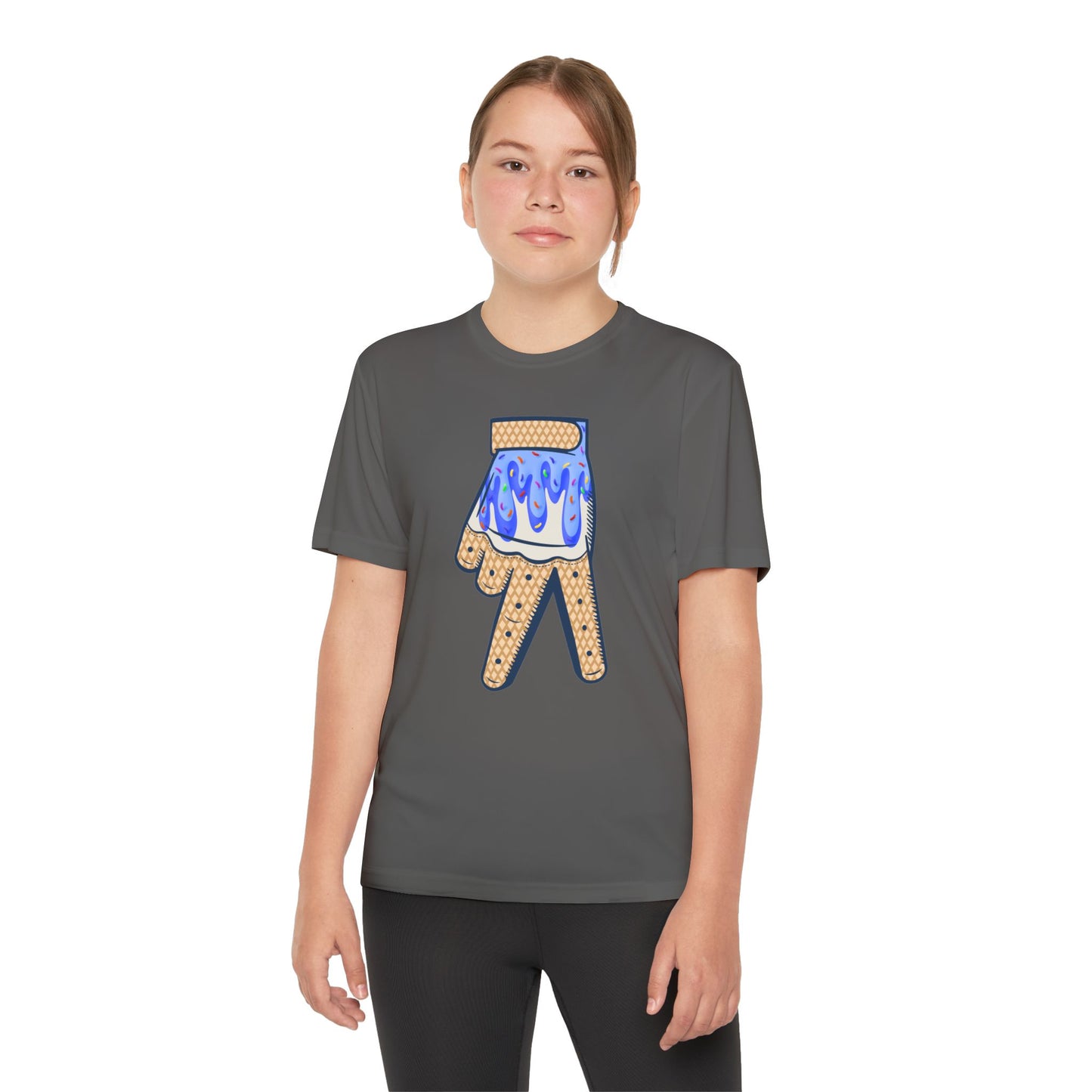 Custom Dub Drip Youth Competitor Tee with Ice Cream Drip Number