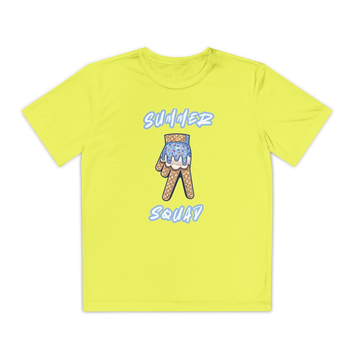 Custom Youth Summer Squad Ice Cream Drip Competitor Tee