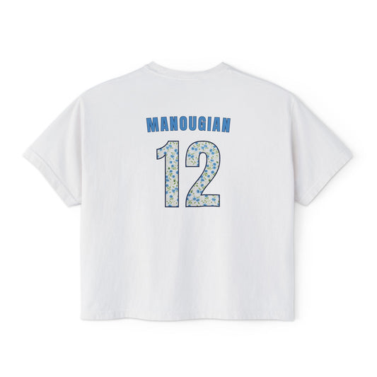 Personalized Floral Young Guns Women's Boxy Tee