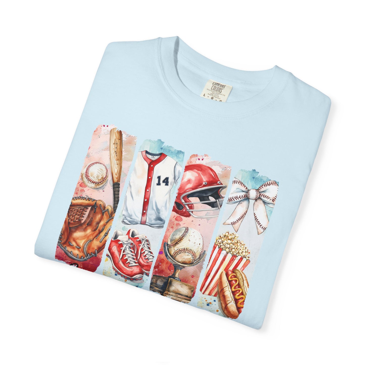 Watercolor Brushstorke Game Day Garment-Dyed T-Shirt
