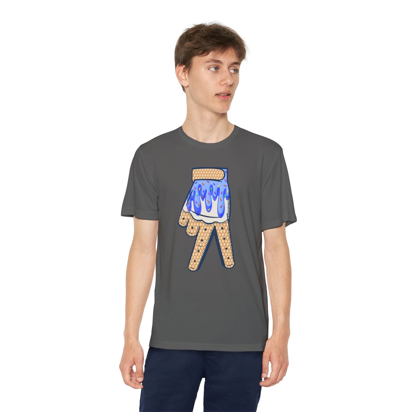 Custom Dub Drip Youth Competitor Tee with Ice Cream Drip Number