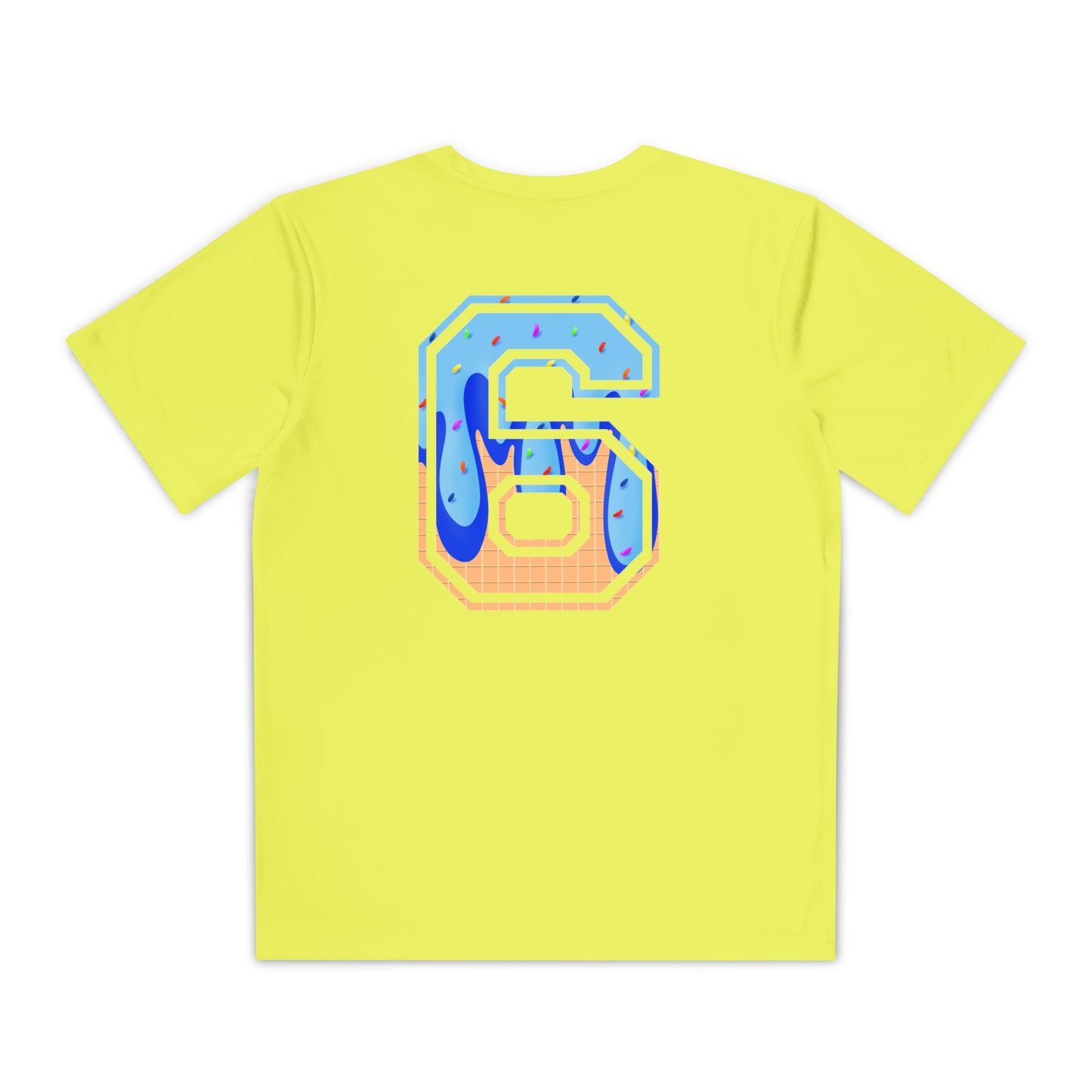 Custom Glove Ice Cream Drip Youth Competitor Tee with Ice Cream Drip Number