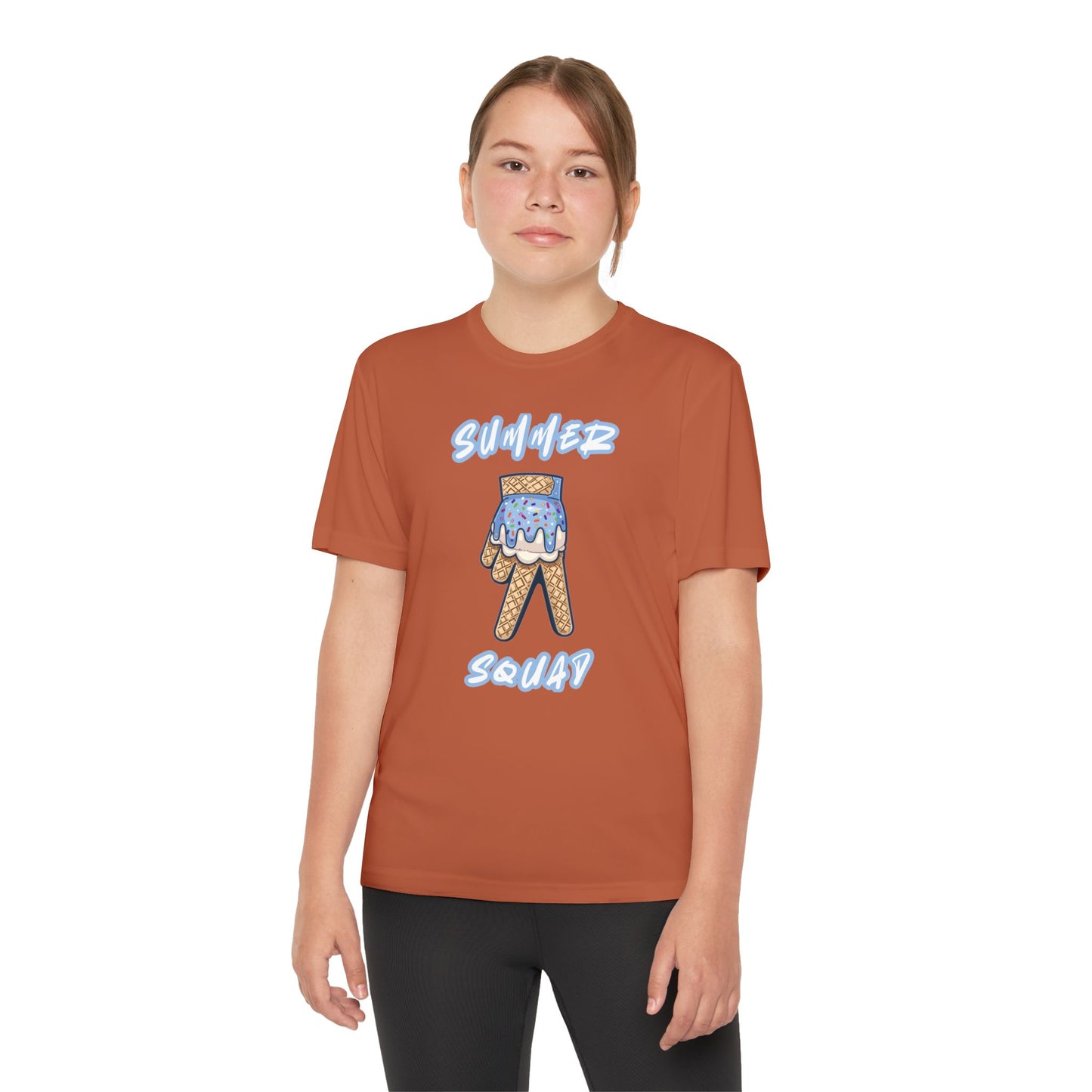 Custom Youth Summer Squad Ice Cream Drip Competitor Tee