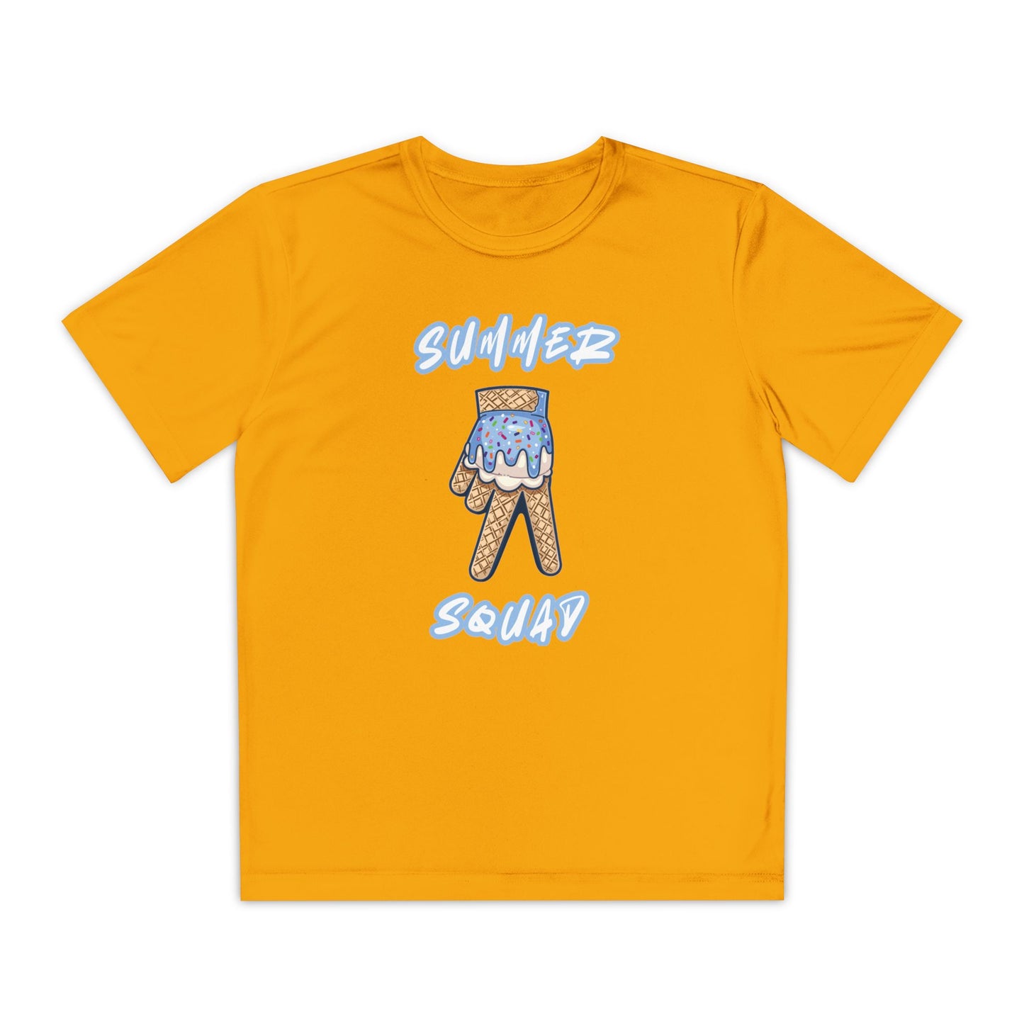 Custom Youth Summer Squad Ice Cream Drip Competitor Tee