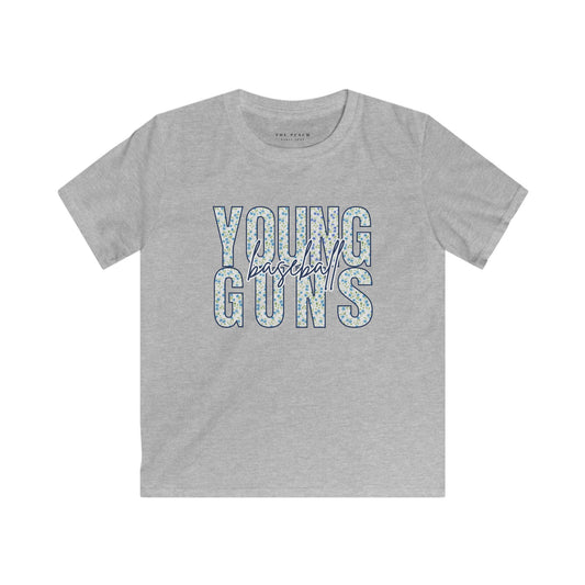 Personalized Young Guns Floral Patchwork Shirt- Youth