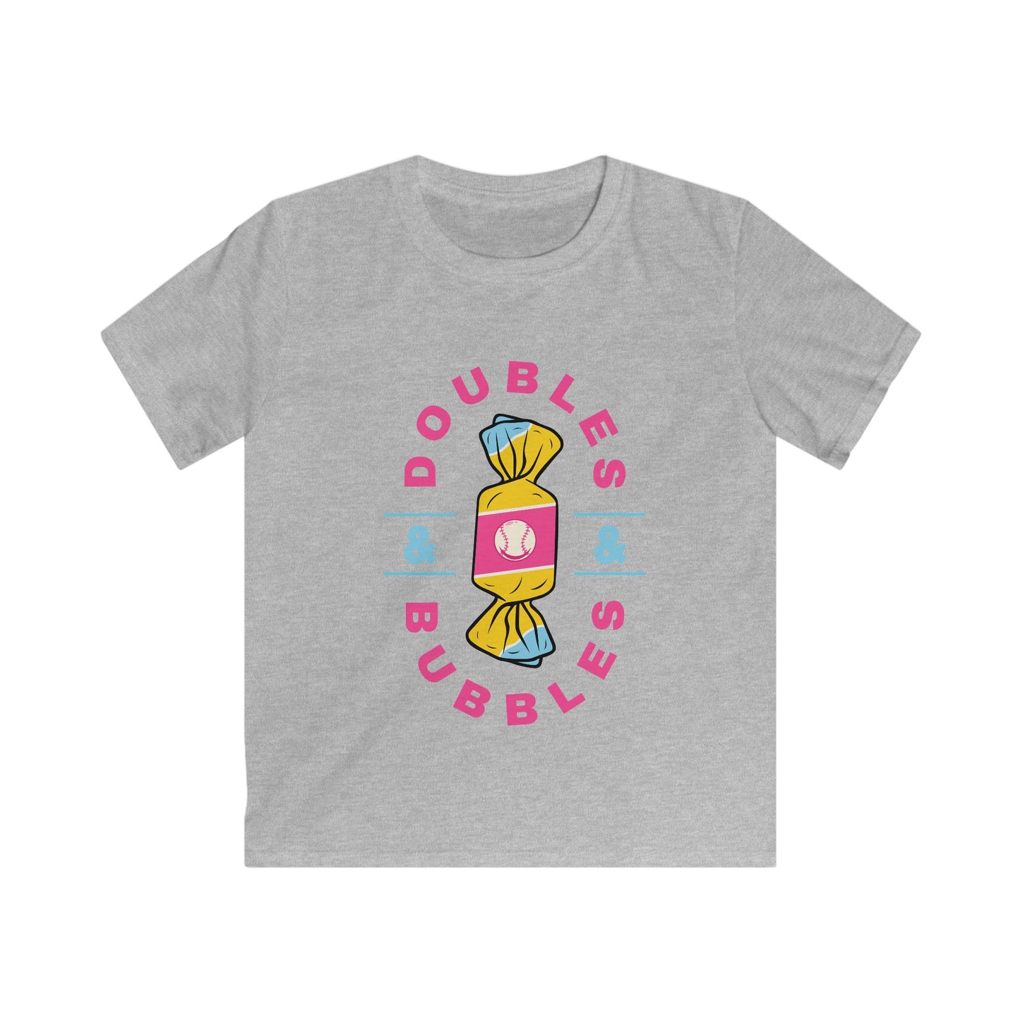 Doubles & Bubbles Youth Tee - Customizable with Ice Cream Drip Number