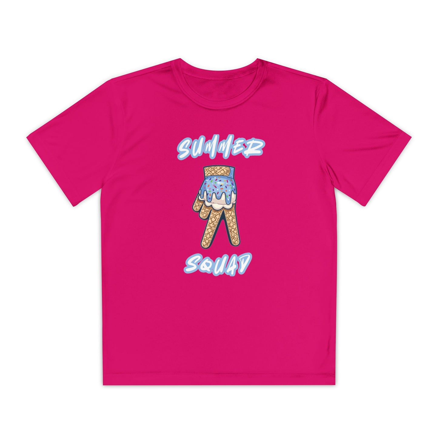 Custom Youth Summer Squad Ice Cream Drip Competitor Tee