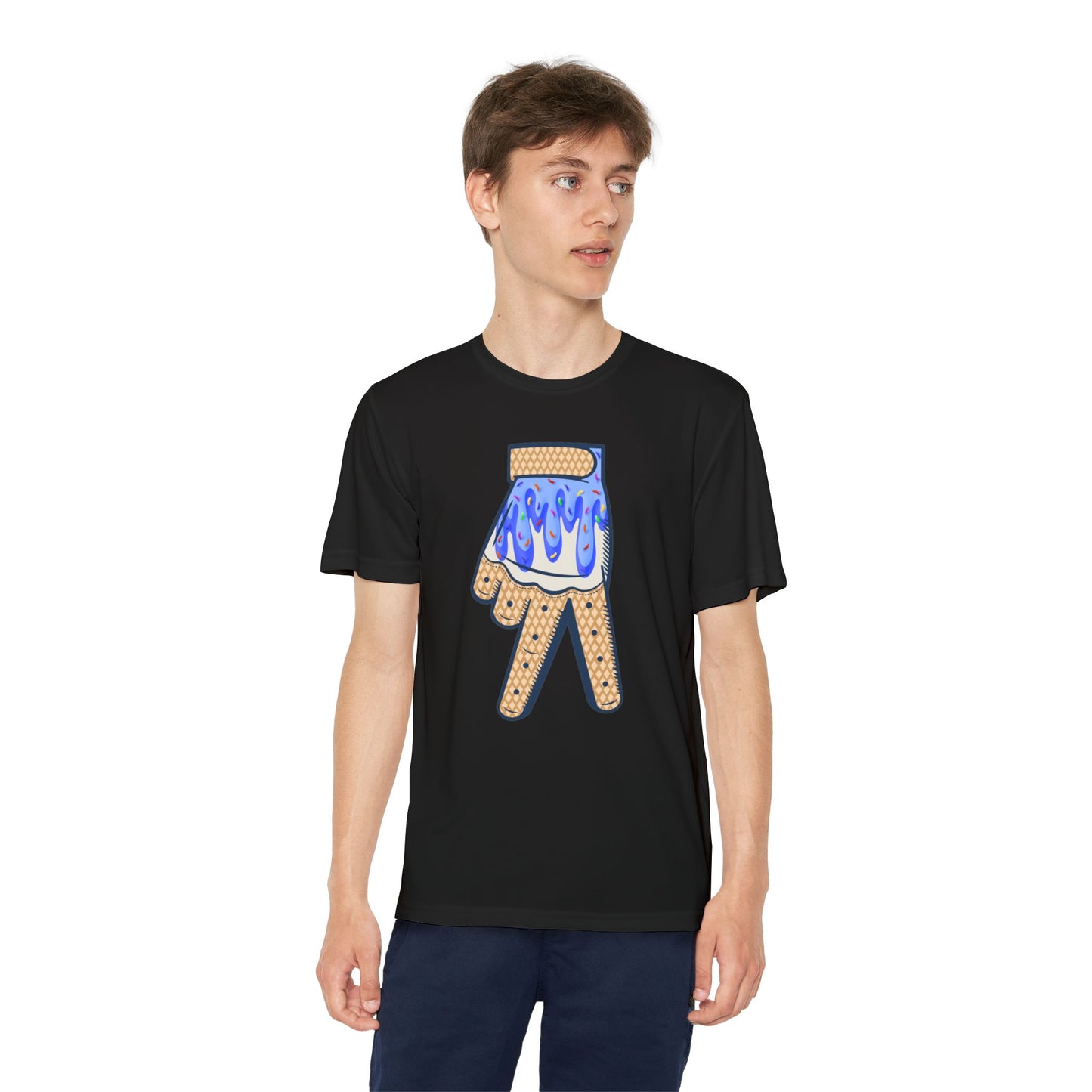 Custom Dub Drip Youth Competitor Tee with Ice Cream Drip Number
