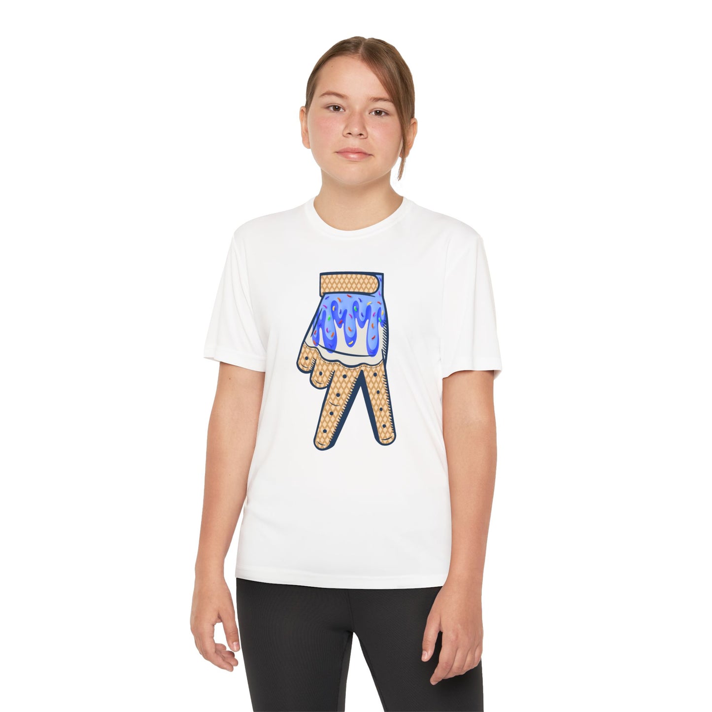 Custom Dub Drip Youth Competitor Tee with Ice Cream Drip Number