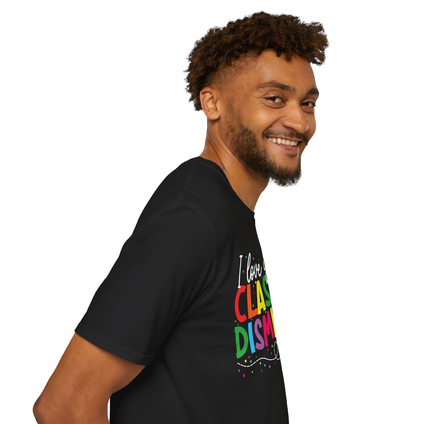 Rainbow I Love You All, CLASS DISMISSED Unisex Soft Style T-shirt