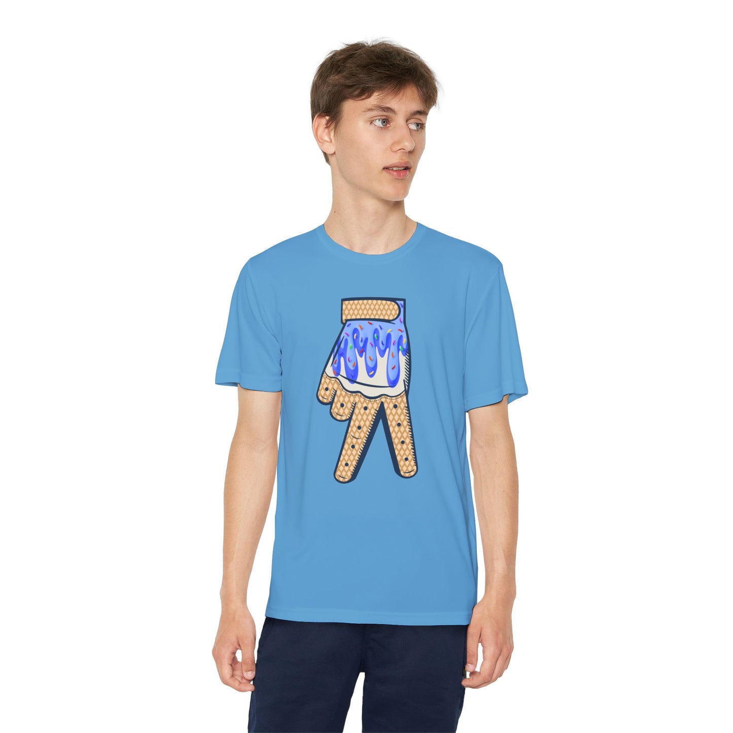 Custom Dub Drip Youth Competitor Tee with Ice Cream Drip Number