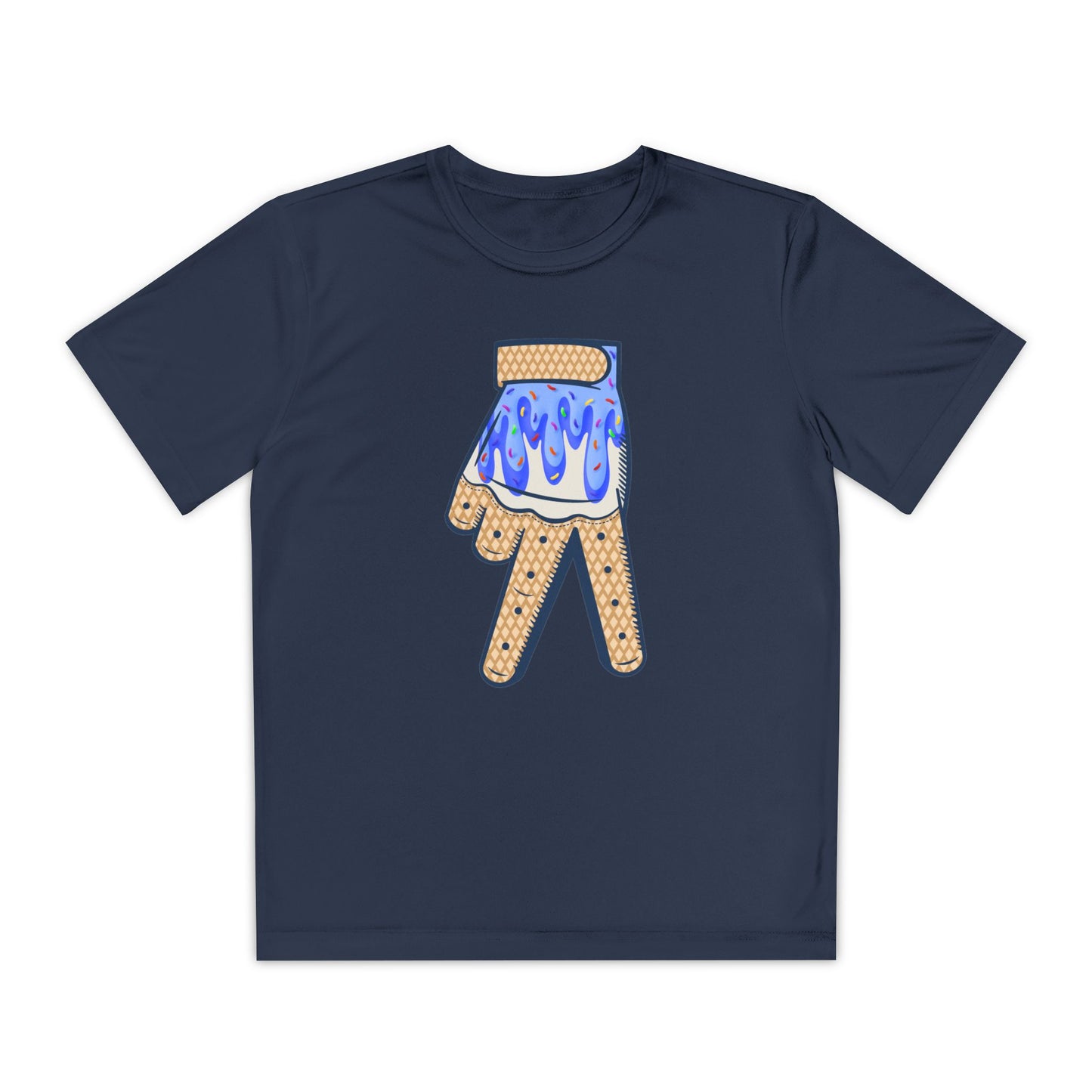 Custom Dub Drip Youth Competitor Tee with Ice Cream Drip Number