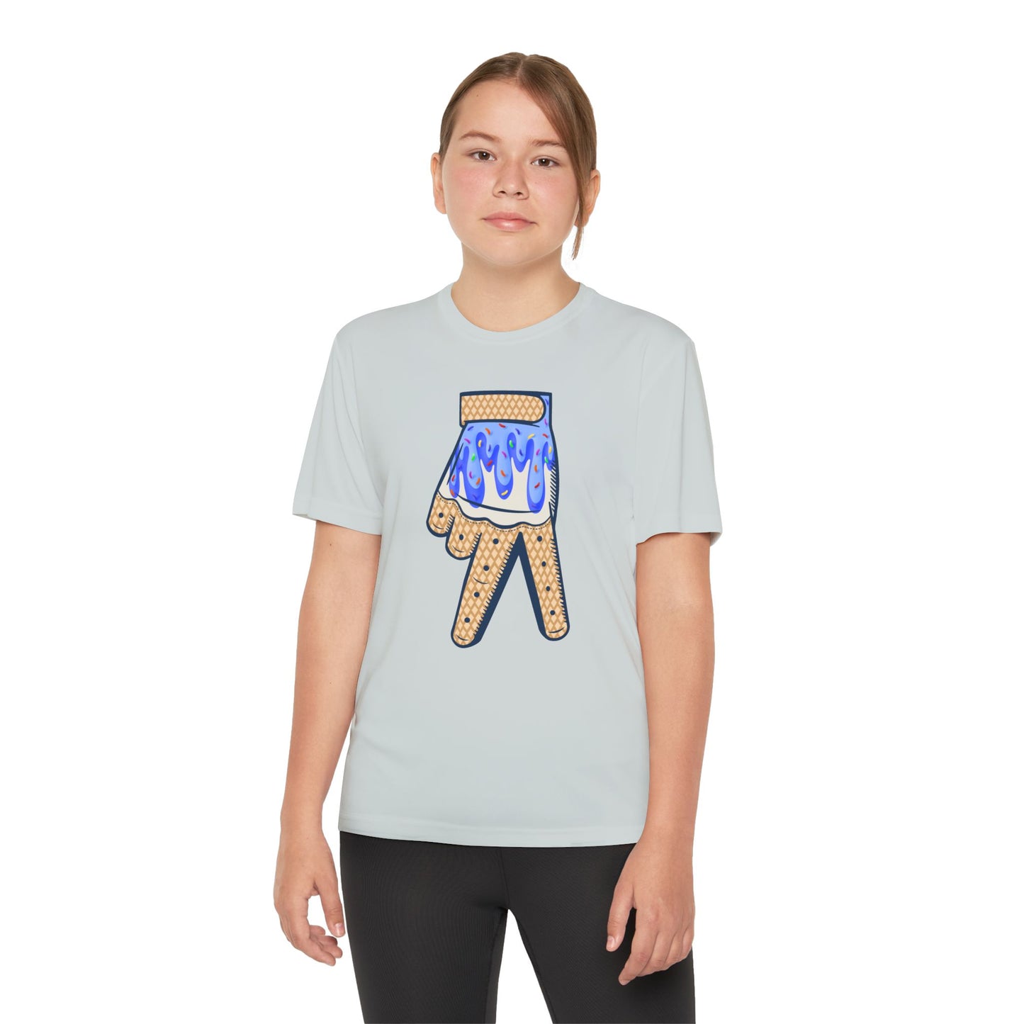 Custom Dub Drip Youth Competitor Tee with Ice Cream Drip Number