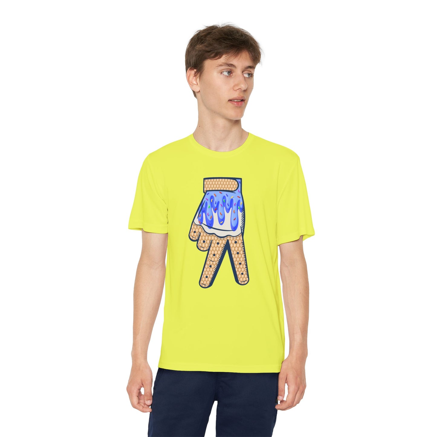 Custom Dub Drip Youth Competitor Tee with Ice Cream Drip Number