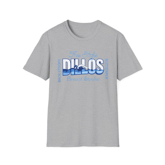 Dillos Blue Wave Strokes Shirt