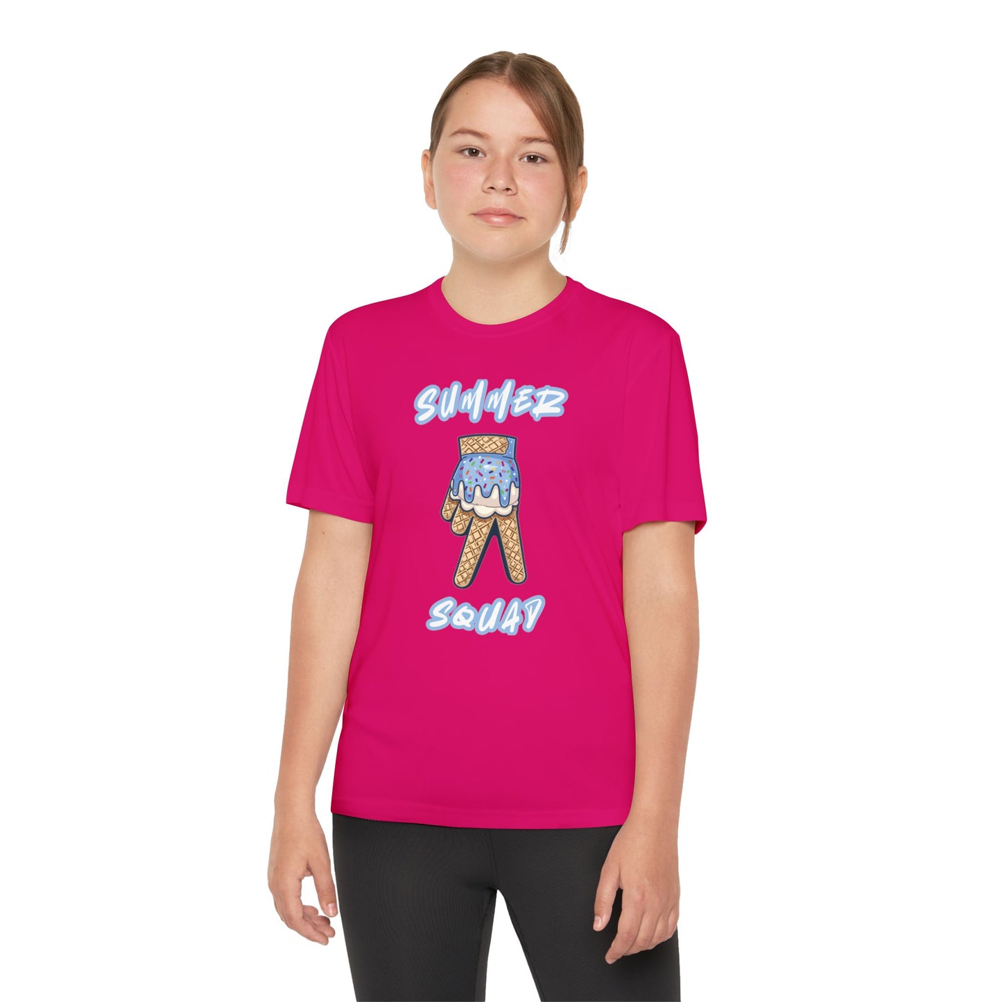 Custom Youth Summer Squad Ice Cream Drip Competitor Tee
