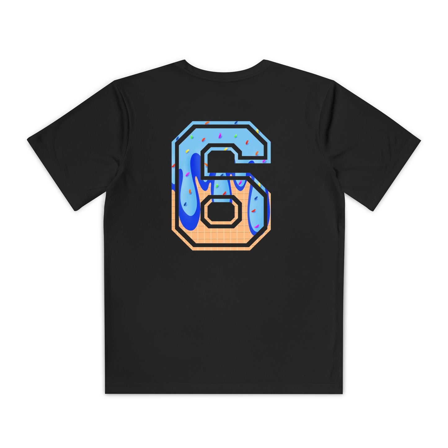Custom Dub Drip Youth Competitor Tee with Ice Cream Drip Number