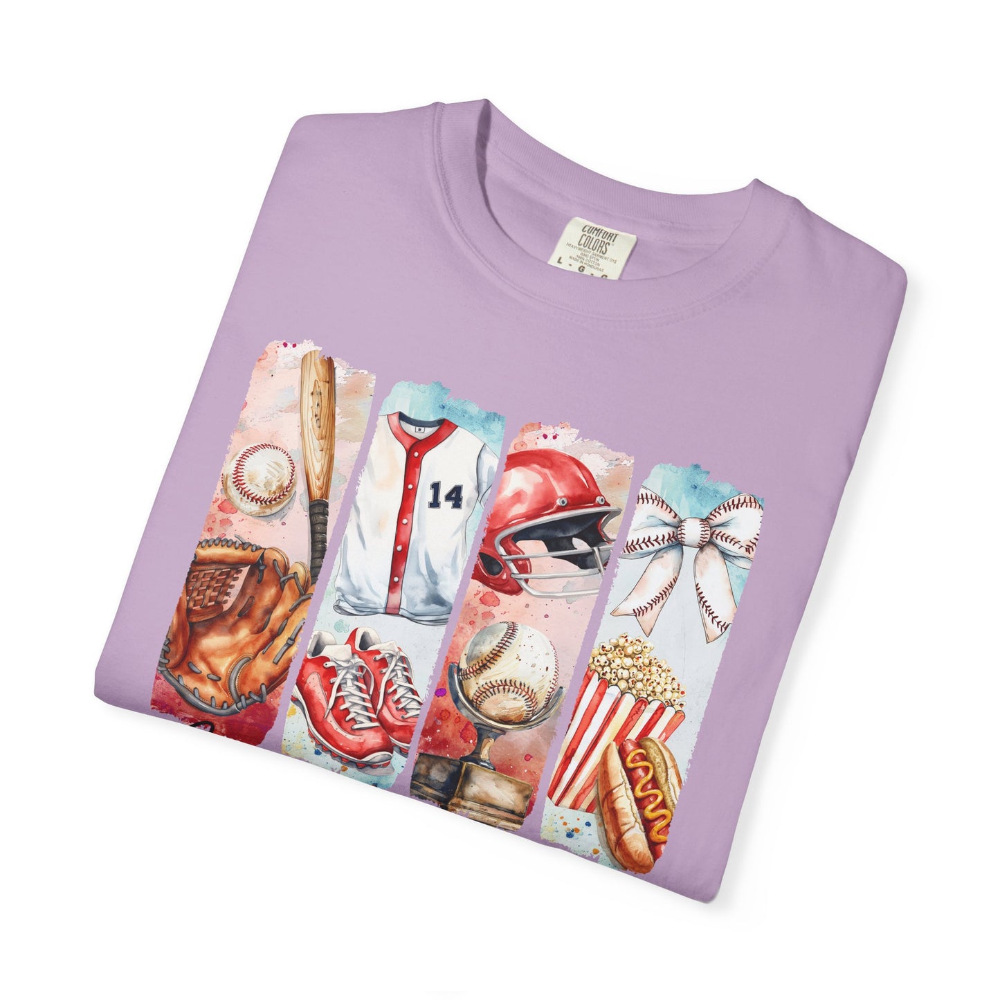 Watercolor Brushstorke Game Day Garment-Dyed T-Shirt