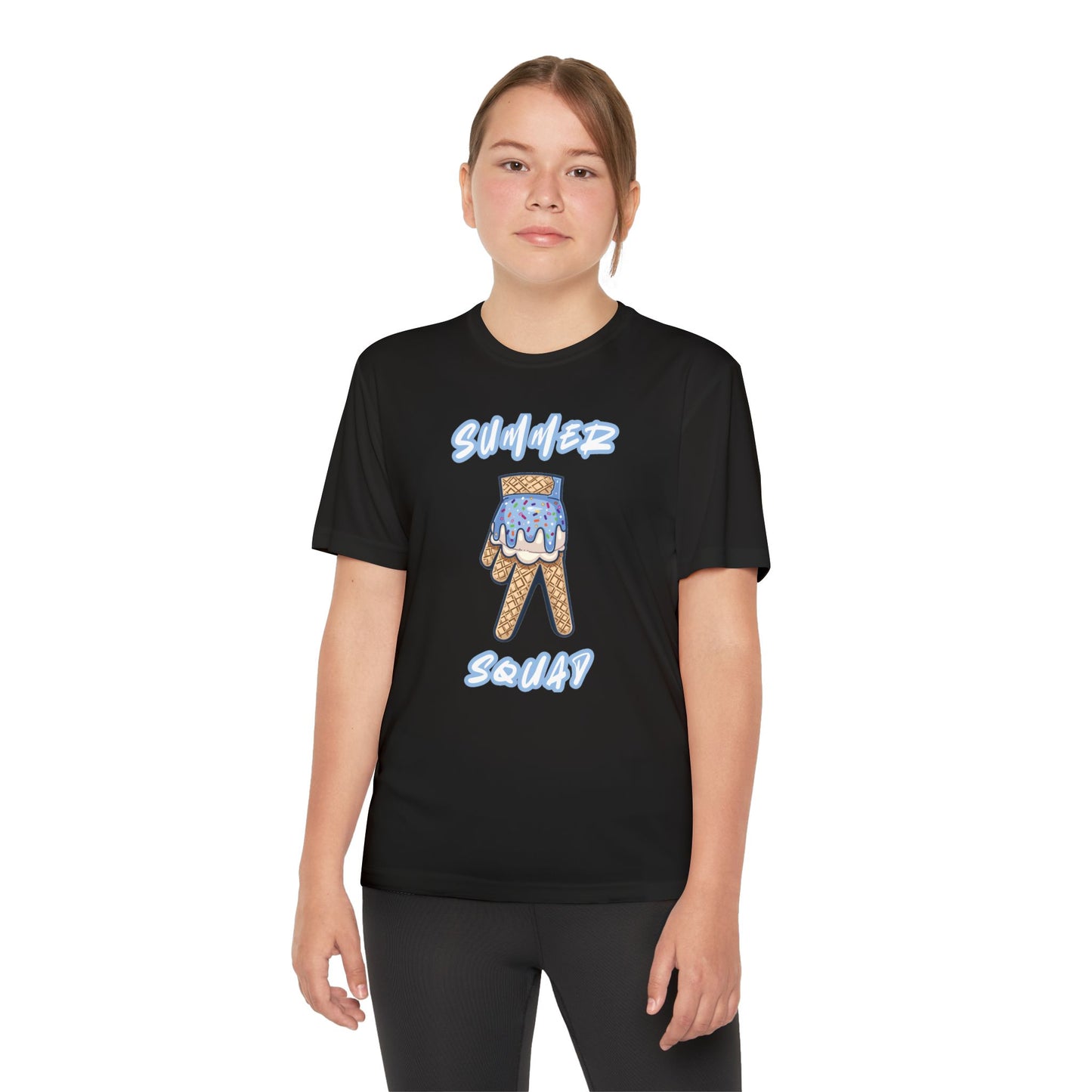 Custom Youth Summer Squad Ice Cream Drip Competitor Tee