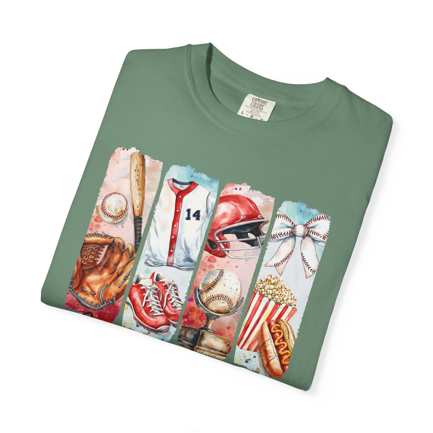 Watercolor Brushstorke Game Day Garment-Dyed T-Shirt