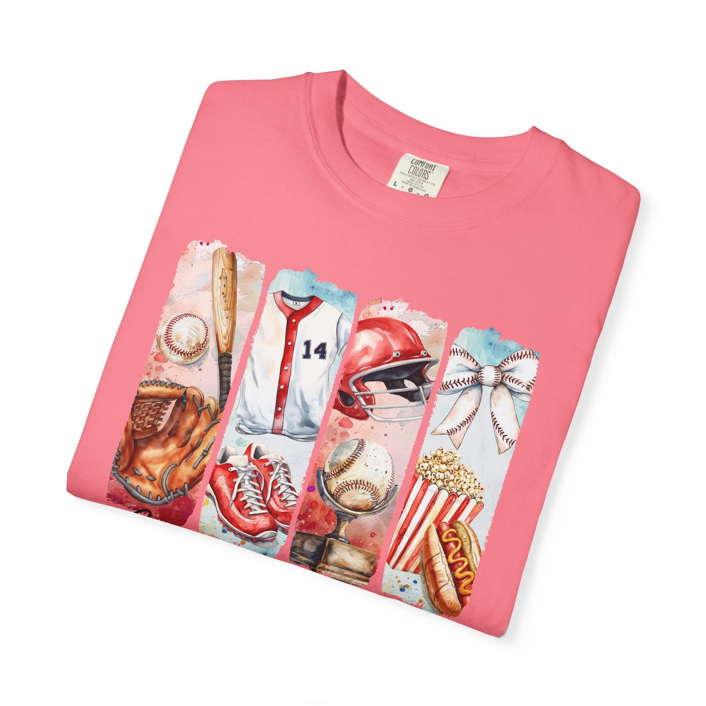 Watercolor Brushstorke Game Day Garment-Dyed T-Shirt