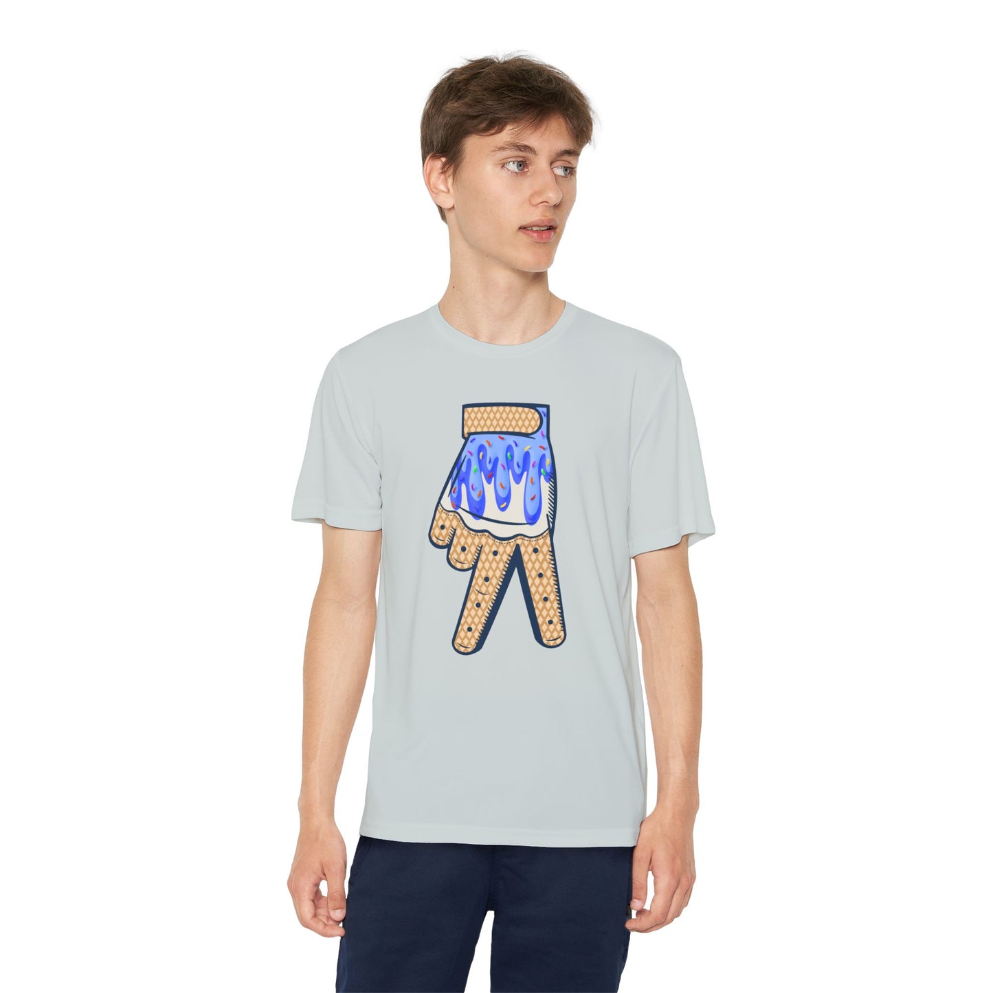 Custom Dub Drip Youth Competitor Tee with Ice Cream Drip Number