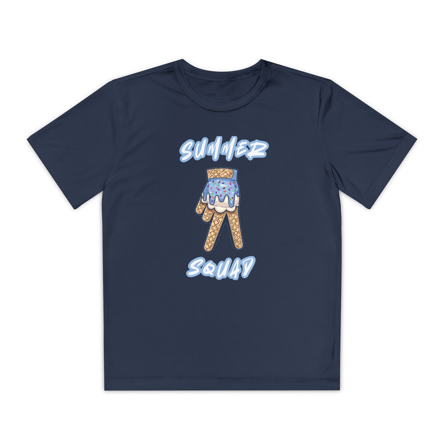 Custom Youth Summer Squad Ice Cream Drip Competitor Tee
