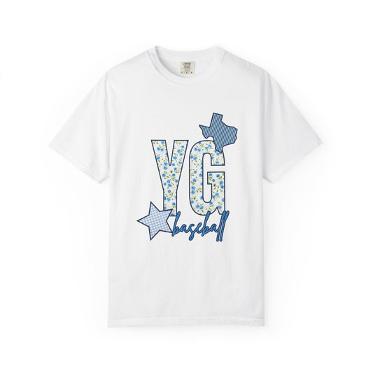 Personalized YG Patchwork Floral T-shirt- Adult
