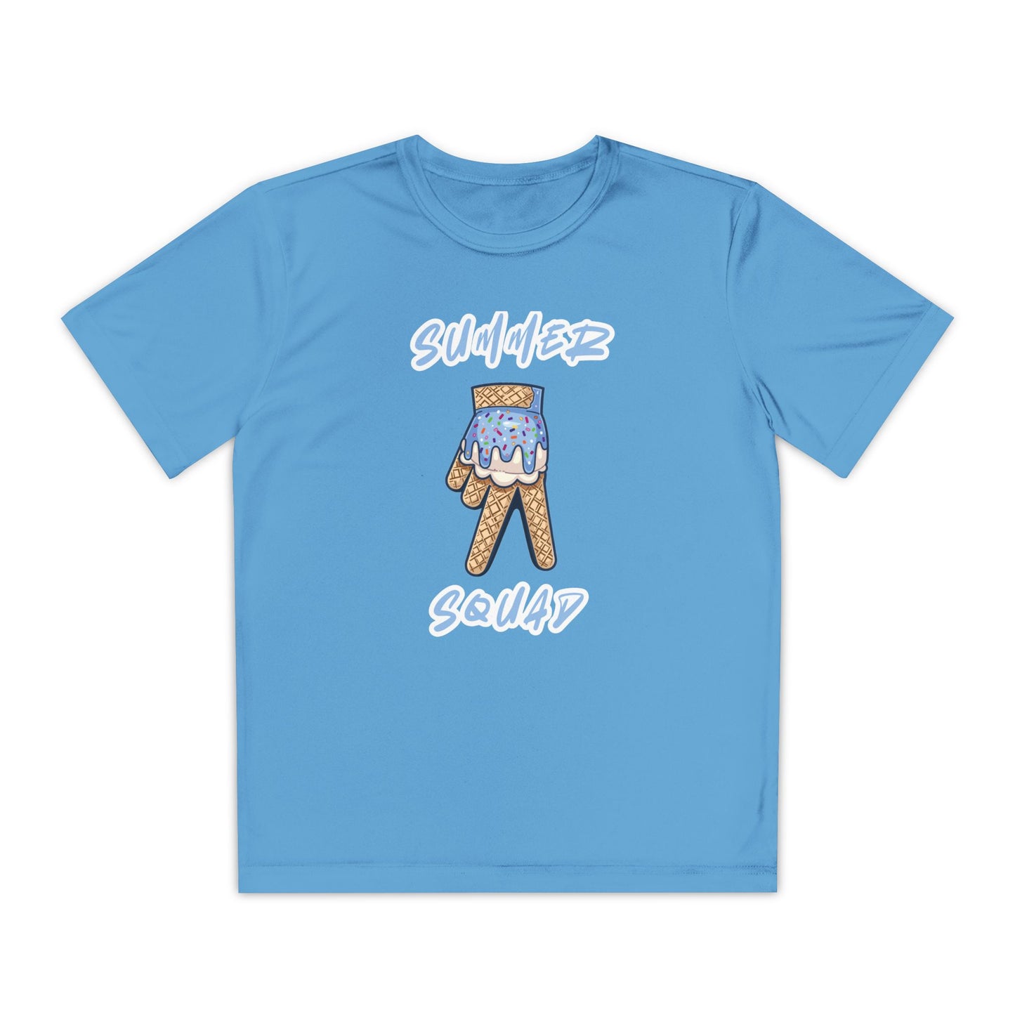 Custom Youth Summer Squad Ice Cream Drip Competitor Tee